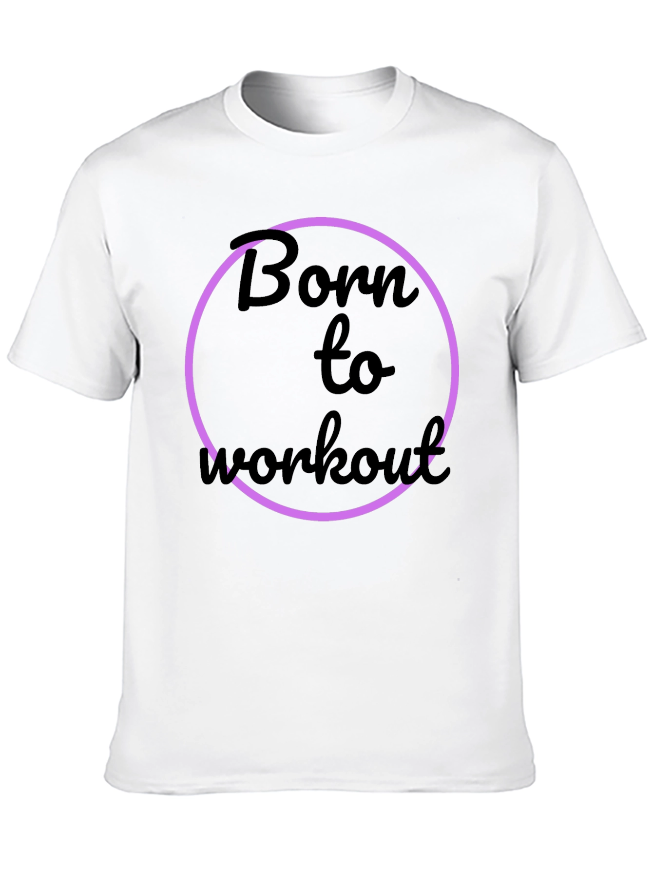 Born to Workout Black Graphic Tee