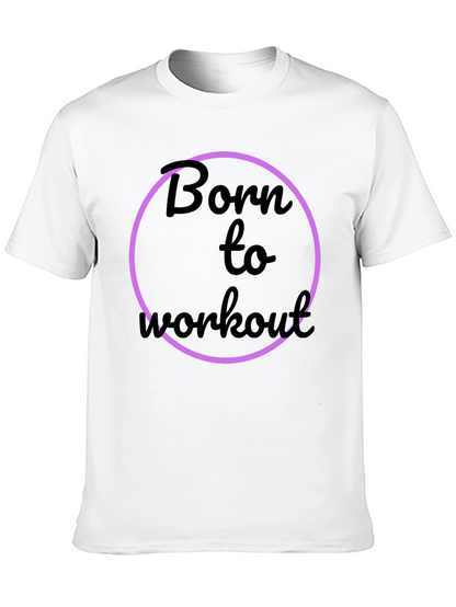 Born to Workout Black Graphic Tee