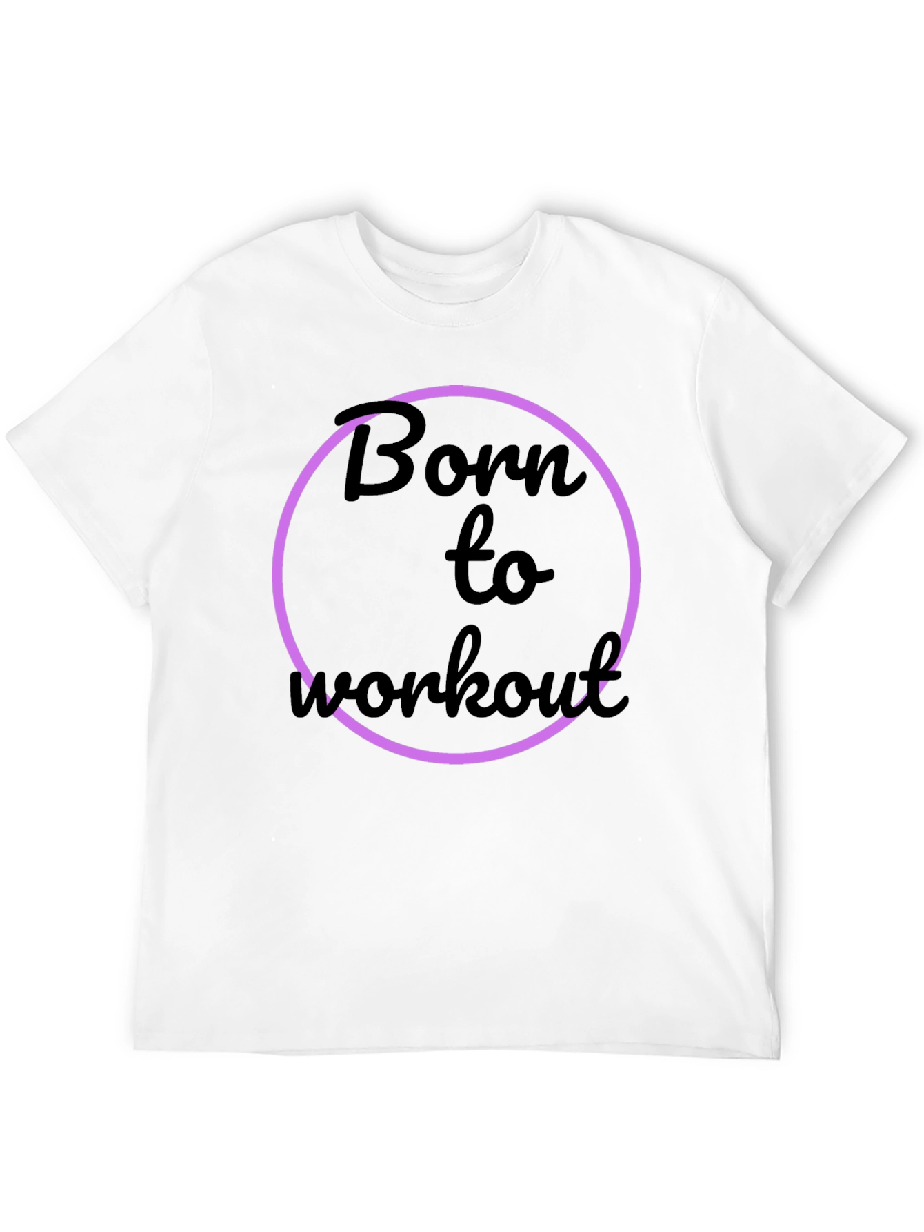 Born to Workout Black Graphic Tee