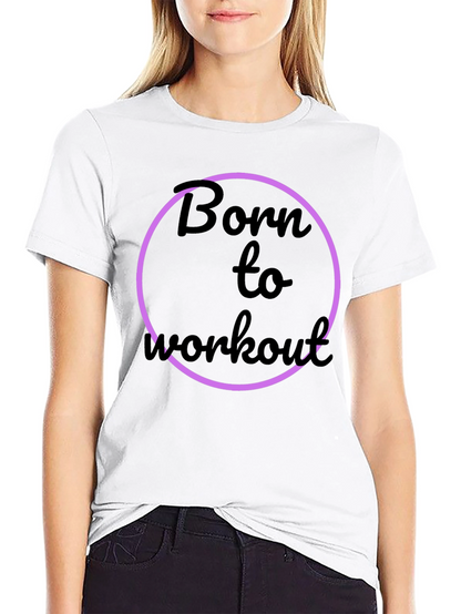 Born to Workout Black Graphic Tee