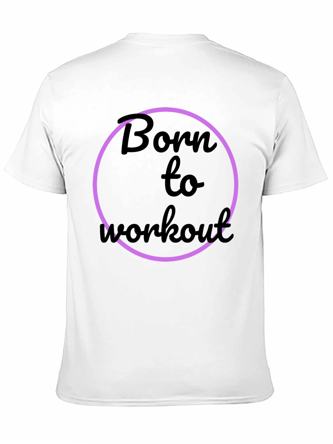 Born to Workout Black Graphic Tee