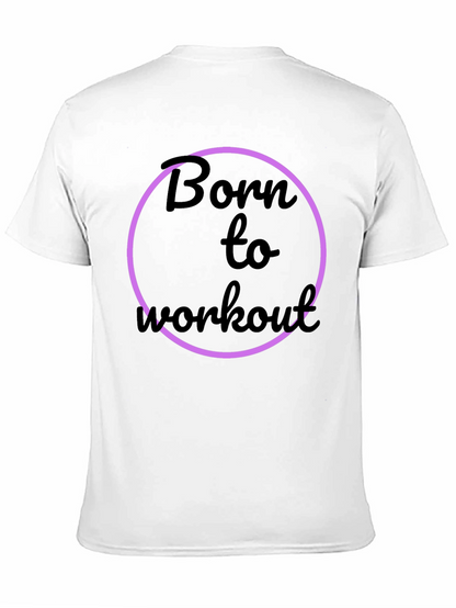Born to Workout Black Graphic Tee