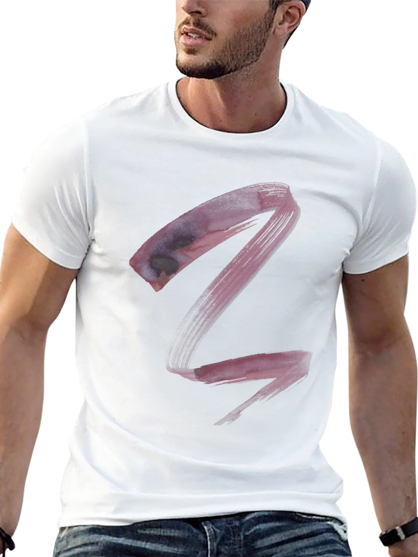 Abstract Art Black T-Shirt - Modern Casual Tee