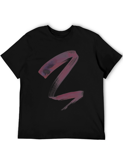 Abstract Art Black T-Shirt - Modern Casual Tee