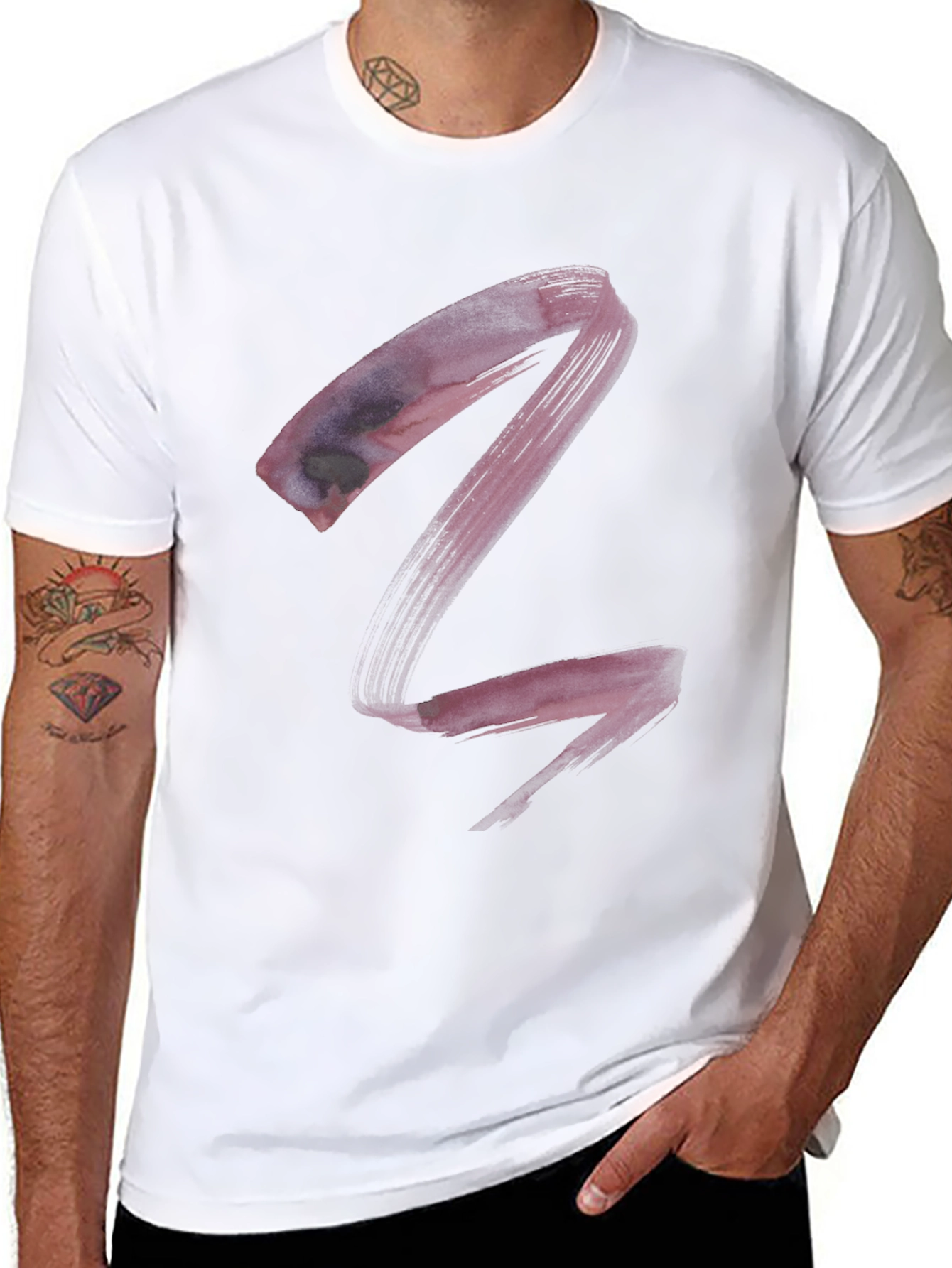 Abstract Art Black T-Shirt - Modern Casual Tee