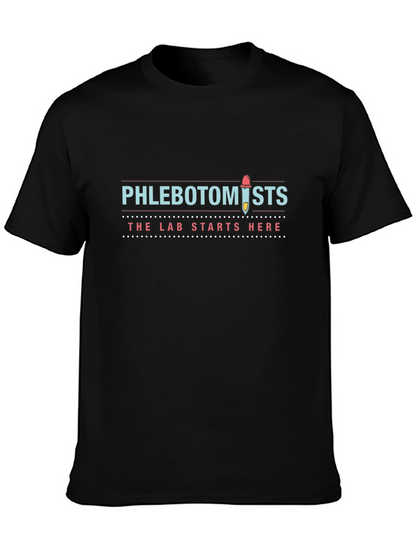 Phlebotomist T-Shirt: The Lab Starts Here!