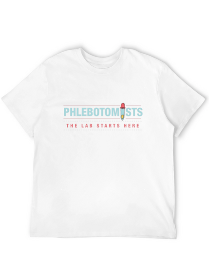 Phlebotomist T-Shirt: The Lab Starts Here!