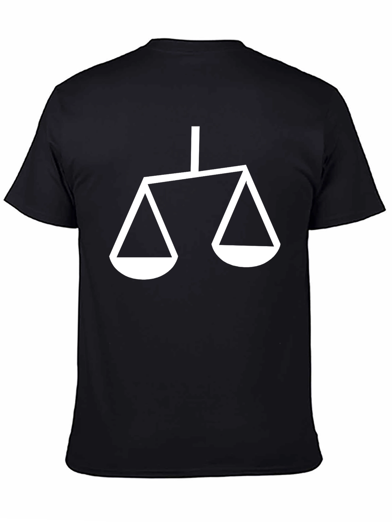 Scales of Justice Black T-Shirt