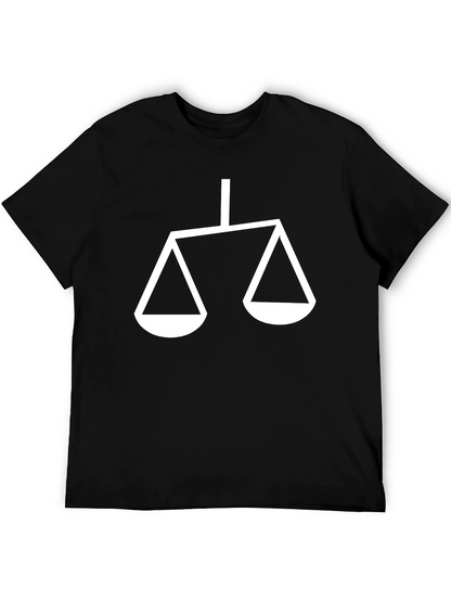 Scales of Justice Black T-Shirt