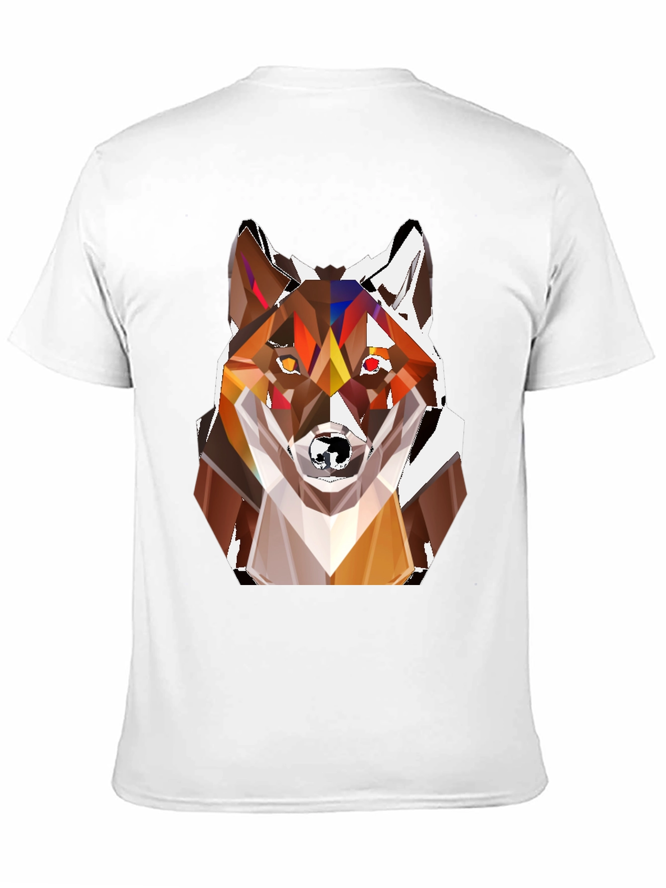 Geometric Fox Head T-Shirt - Stylish Graphic Tee