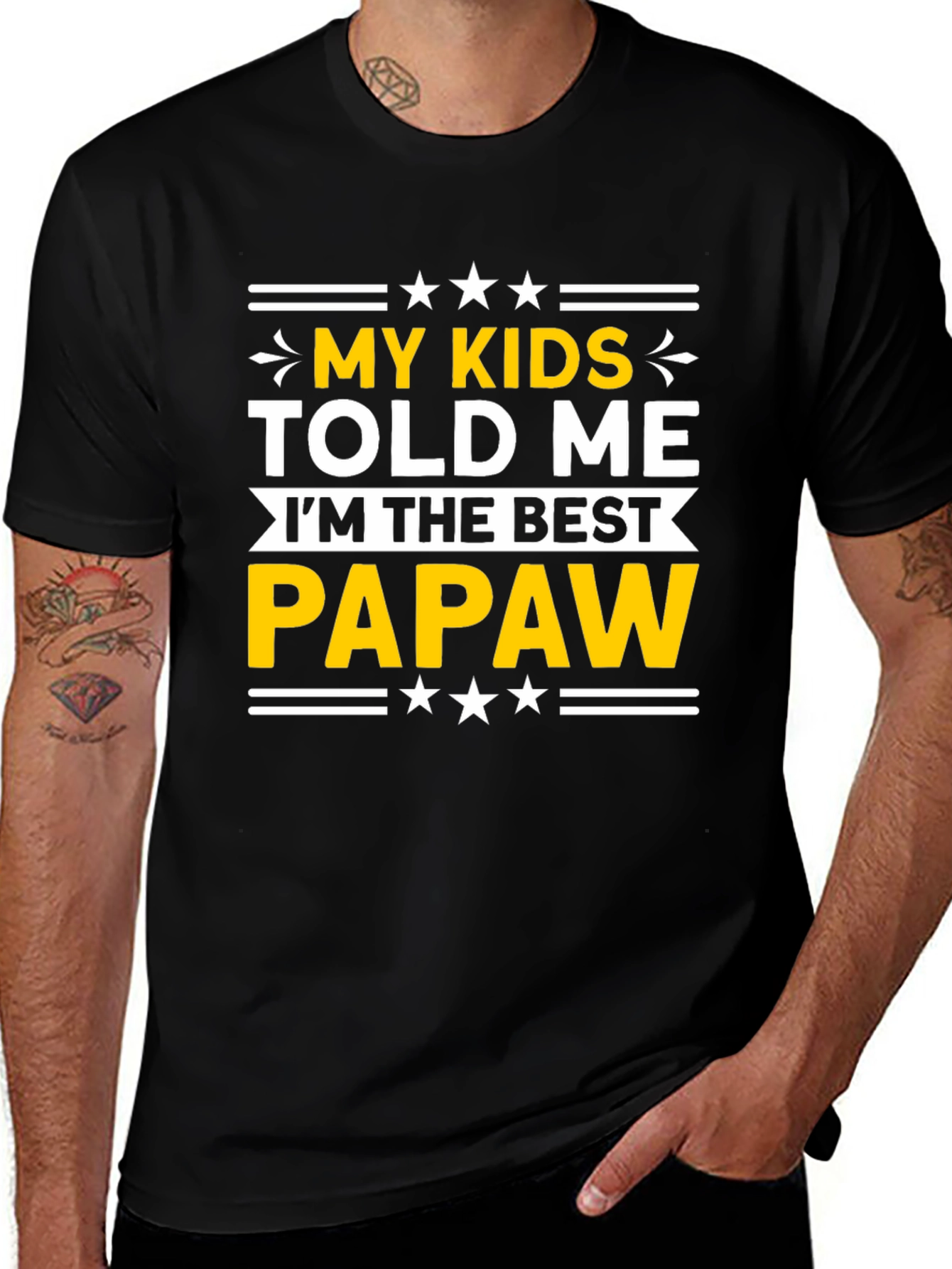 Best Papaw T-Shirt - My Kids Told Me