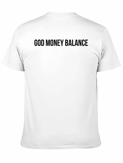 God Money Balance Black Graphic Tee