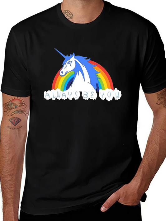 Unicorn Rainbow Always Be You Graphic Tee