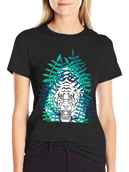 Tiger Graphic Black T-Shirt
