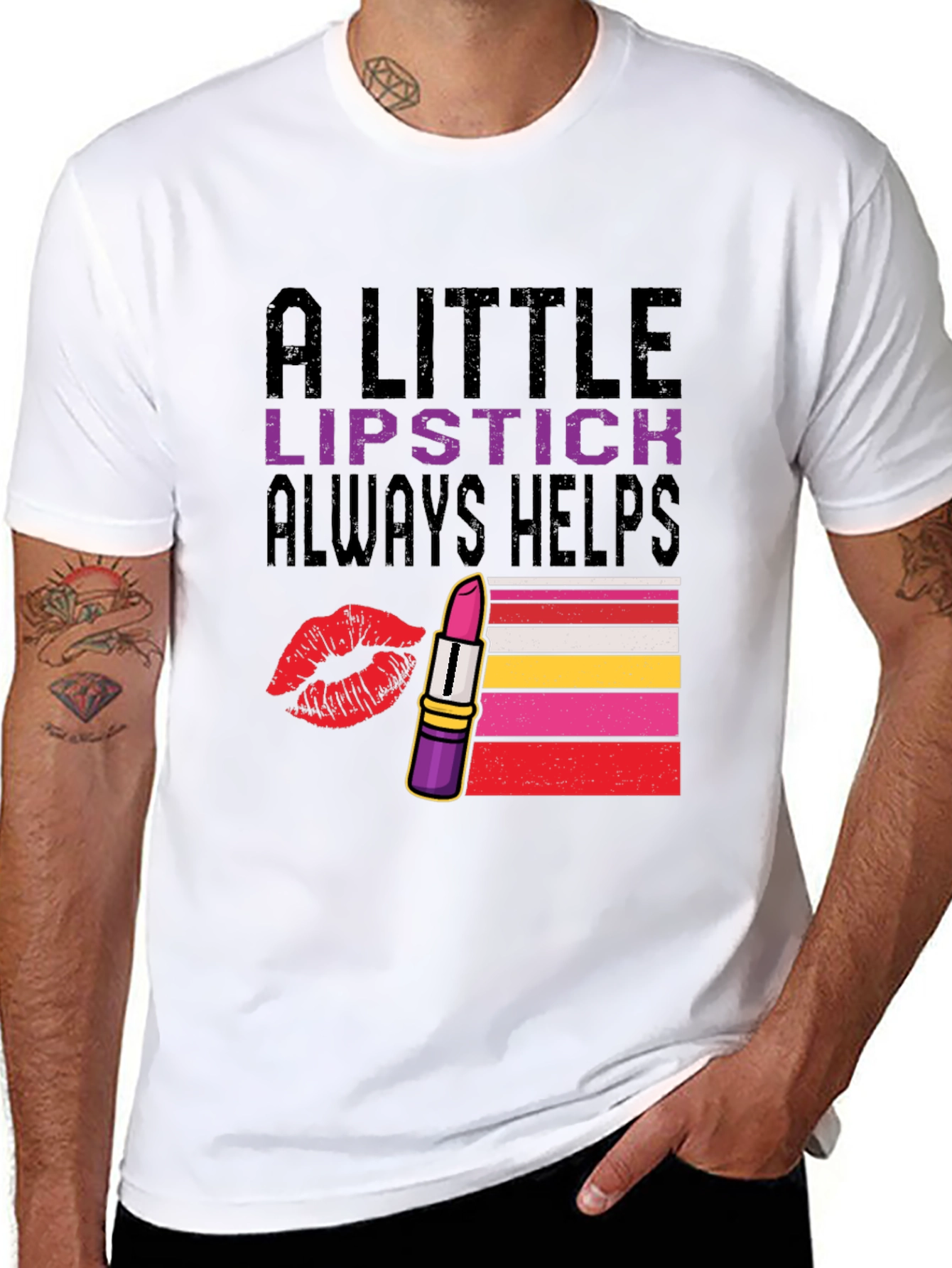 A Little Lipstick Always Helps T-Shirt