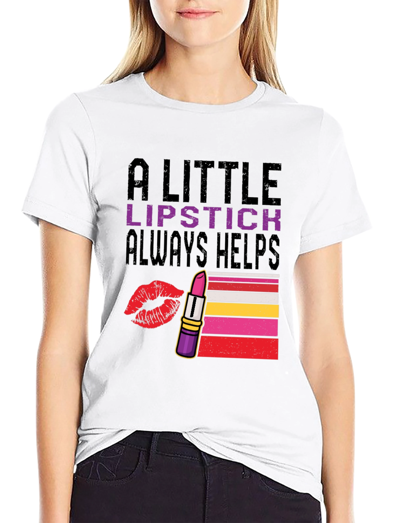 A Little Lipstick Always Helps T-Shirt