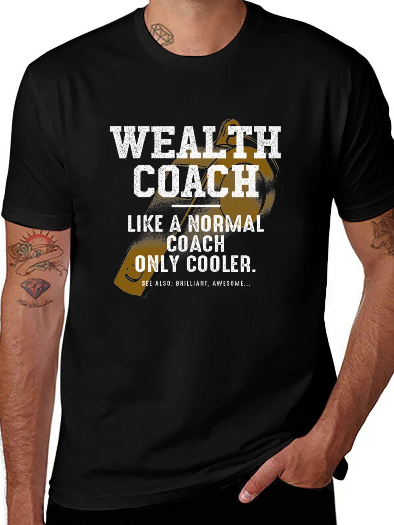 Wealth Coach Graphic T-Shirt - Funny Cool Coaching Tee