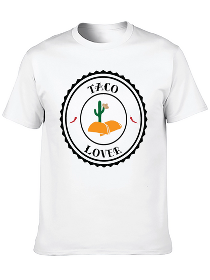 Taco Lover Graphic Tee - Black Crew Neck