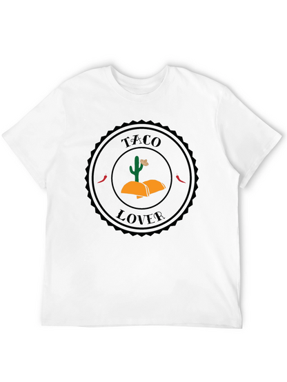 Taco Lover Graphic Tee - Black Crew Neck