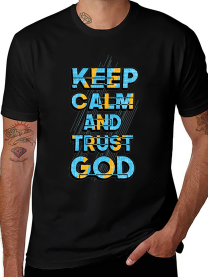 Keep Calm and Trust God Graphic T-Shirt