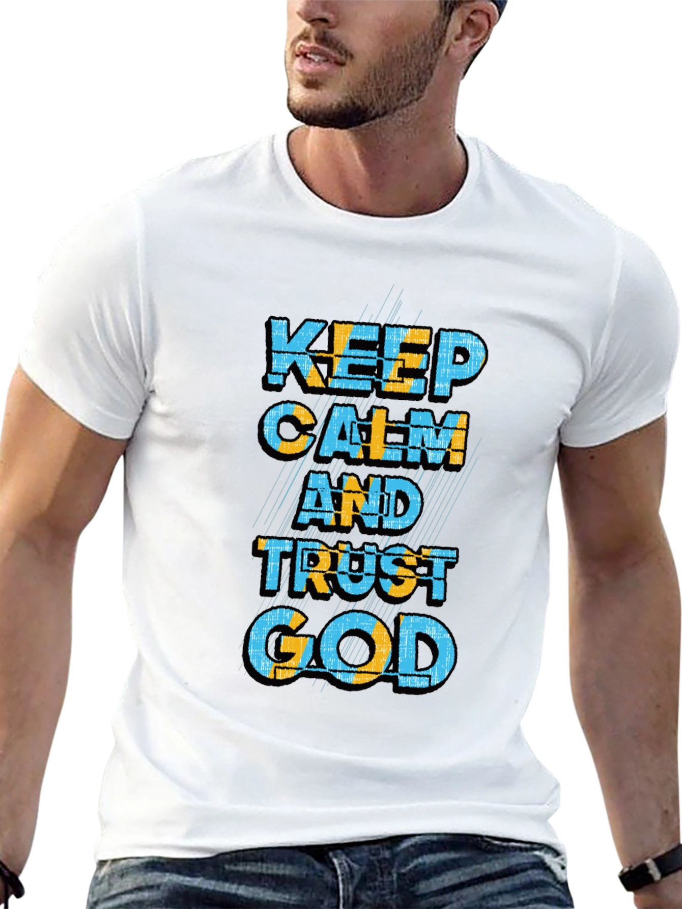 Keep Calm and Trust God Graphic T-Shirt
