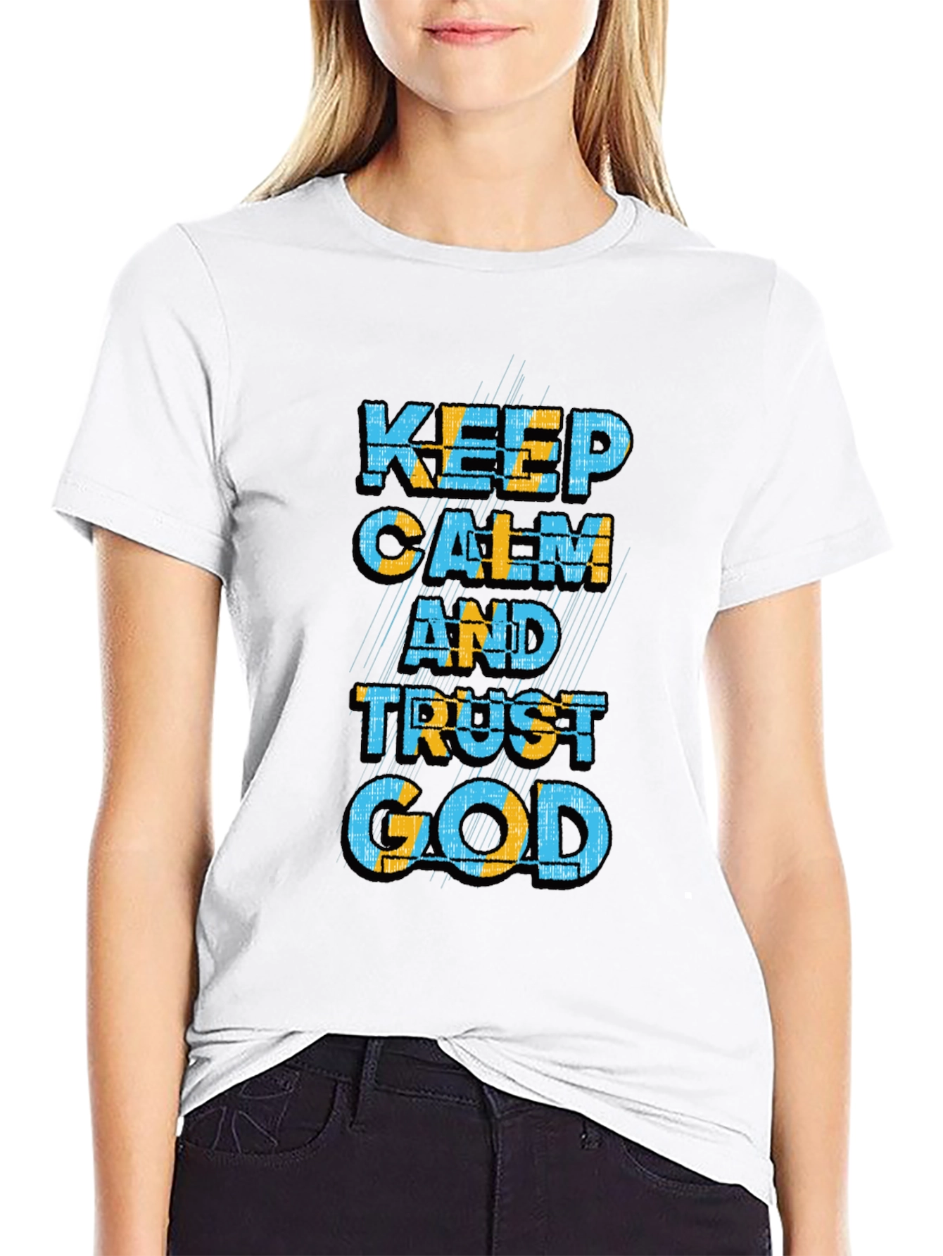 Keep Calm and Trust God Graphic T-Shirt
