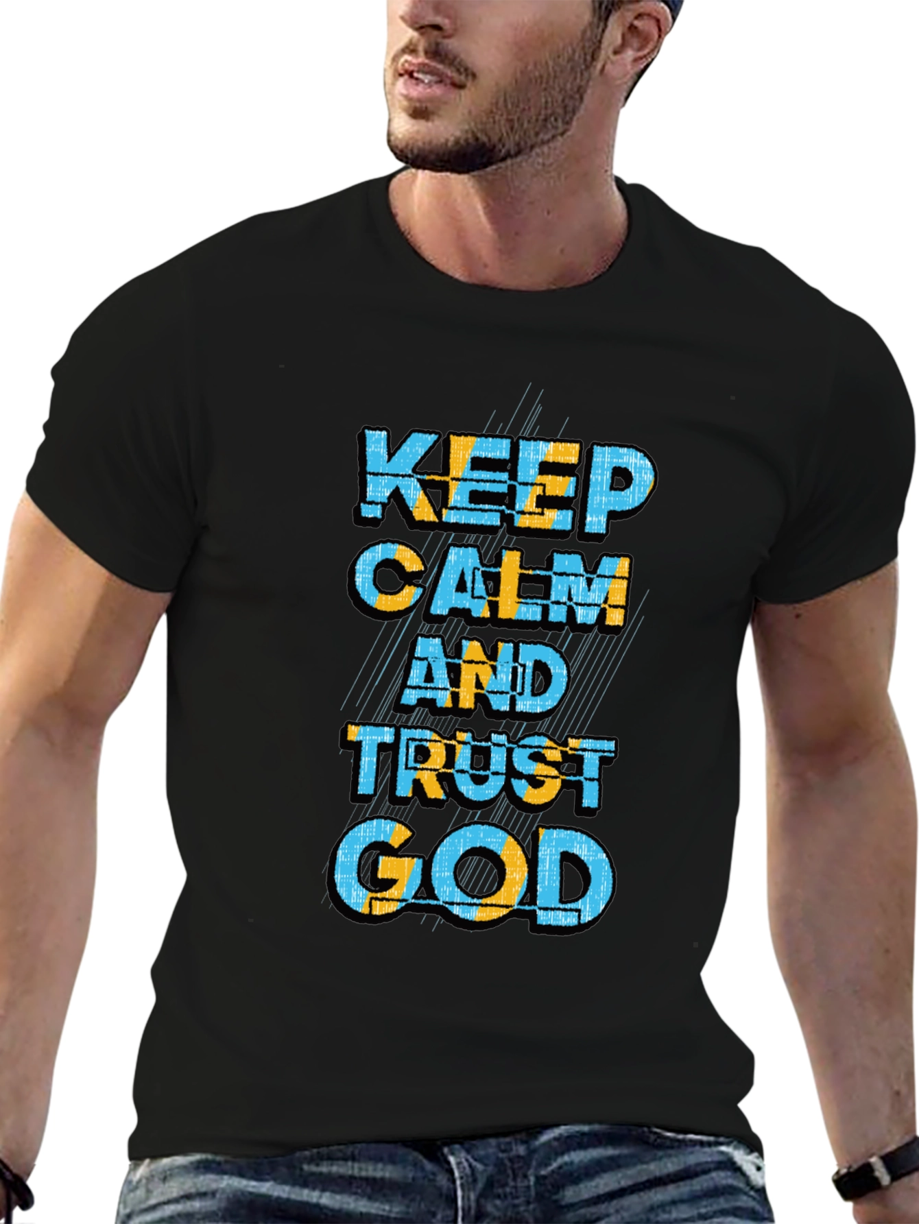 Keep Calm and Trust God Graphic T-Shirt