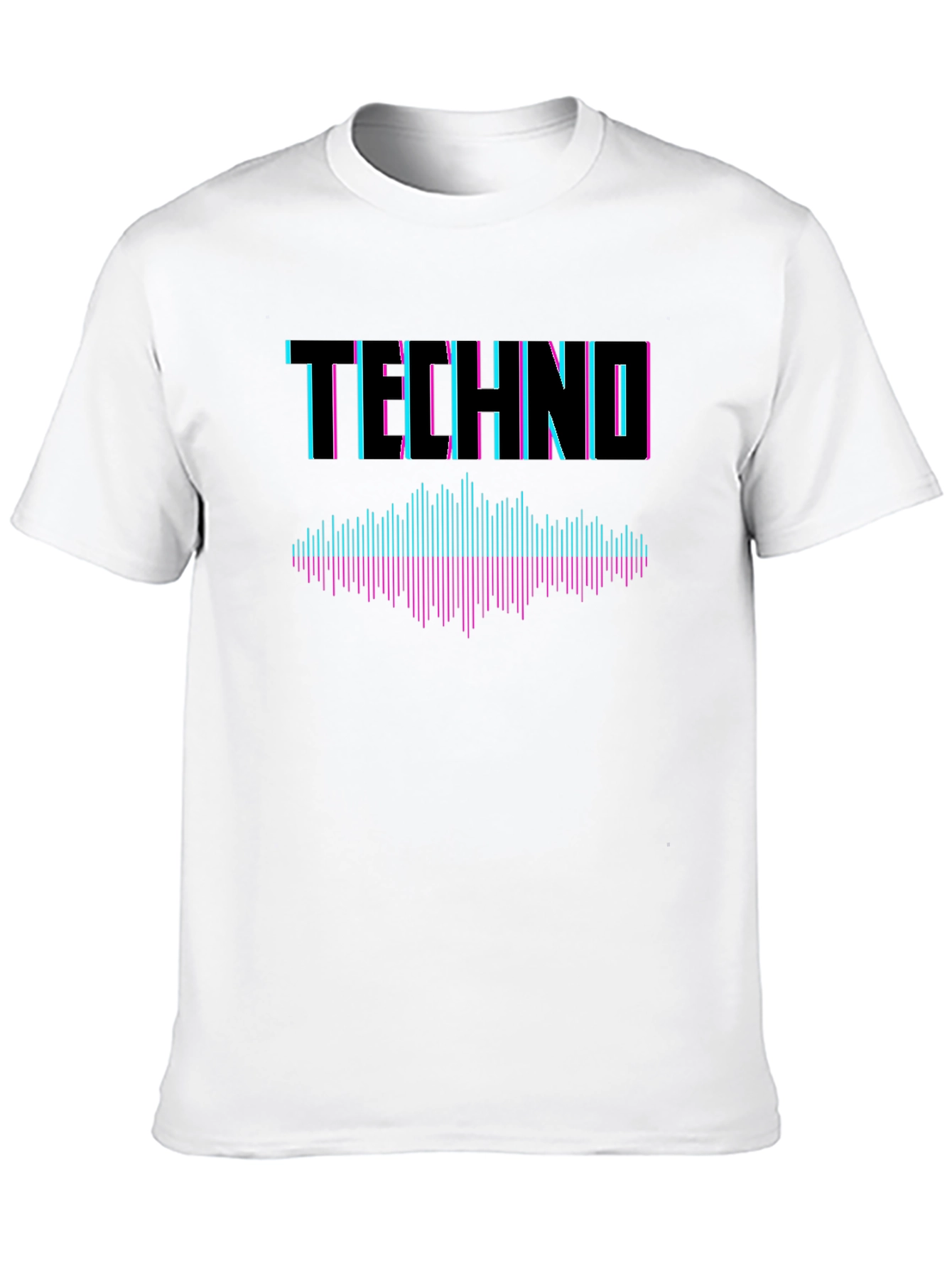 Techno Music Graphic T-Shirt - Stylish Black Tee