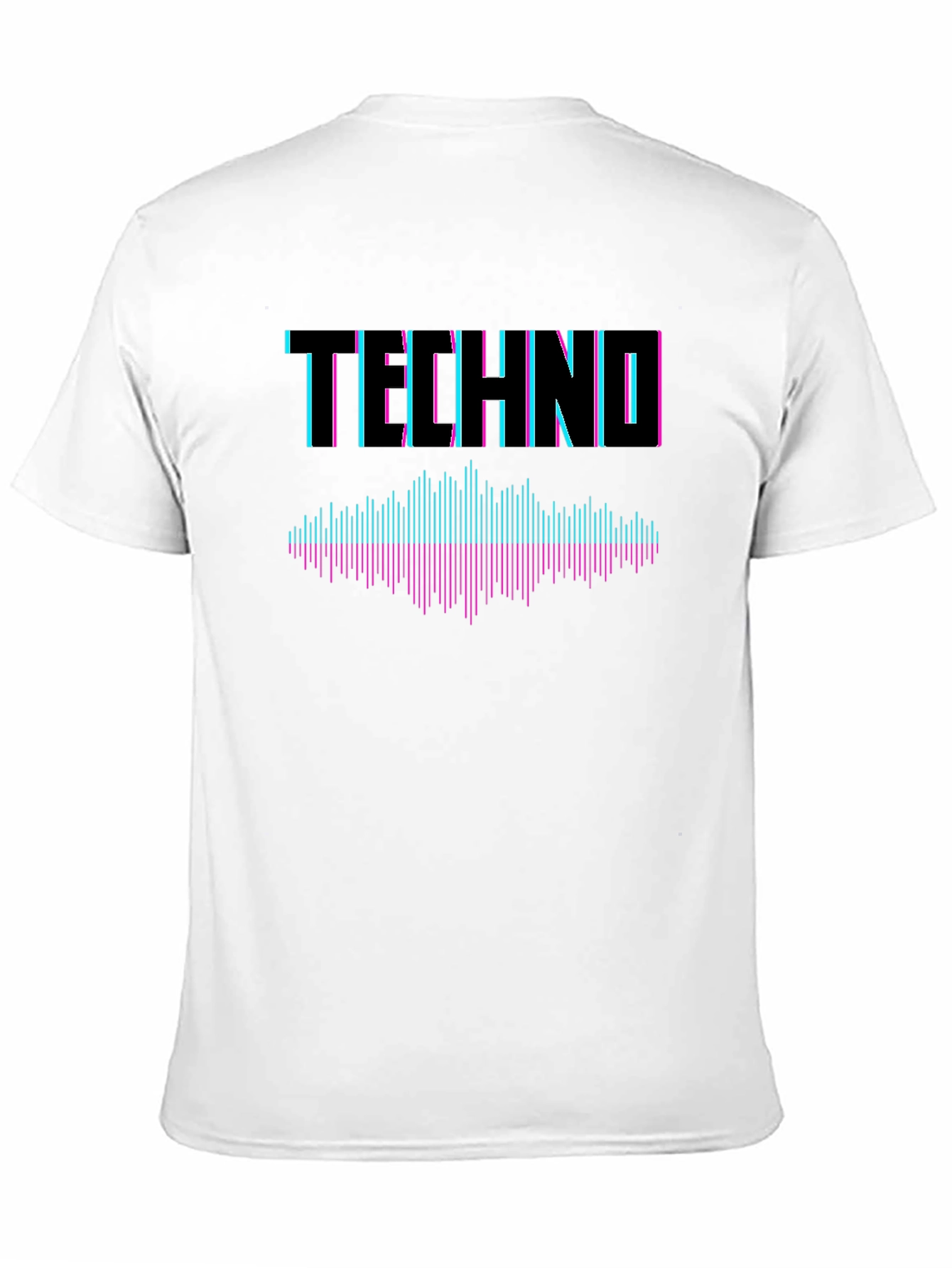 Techno Music Graphic T-Shirt - Stylish Black Tee
