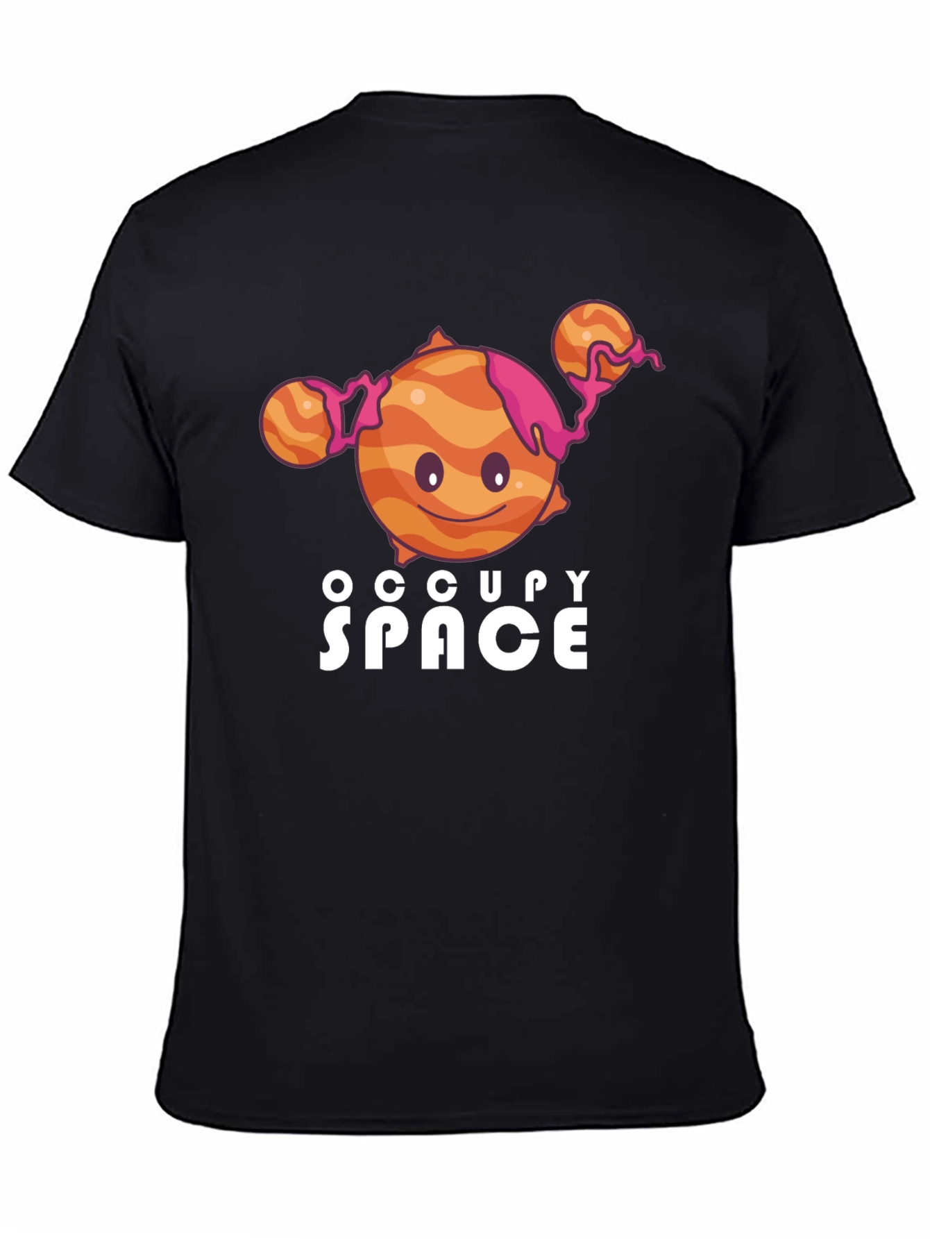 Occupy Space Graphic Black T-Shirt