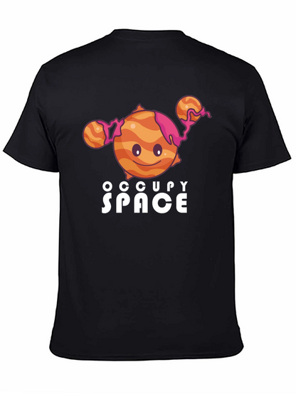 Occupy Space Graphic Black T-Shirt