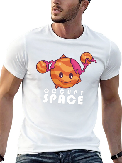 Occupy Space Graphic Black T-Shirt