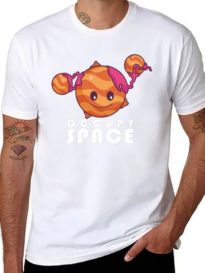 Occupy Space Graphic Black T-Shirt