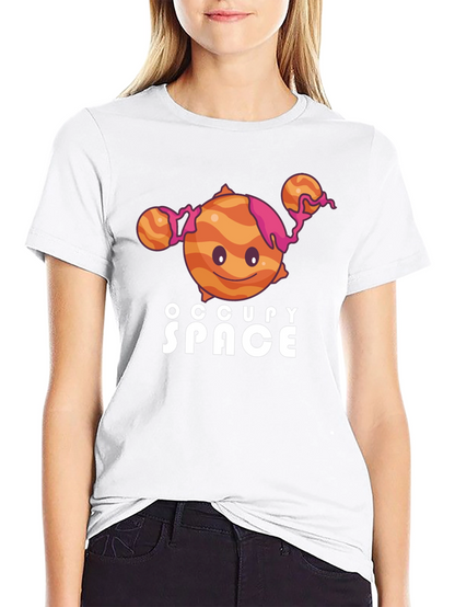 Occupy Space Graphic Black T-Shirt