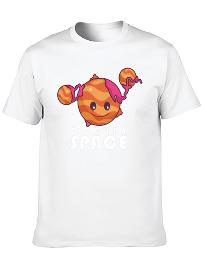 Occupy Space Graphic Black T-Shirt