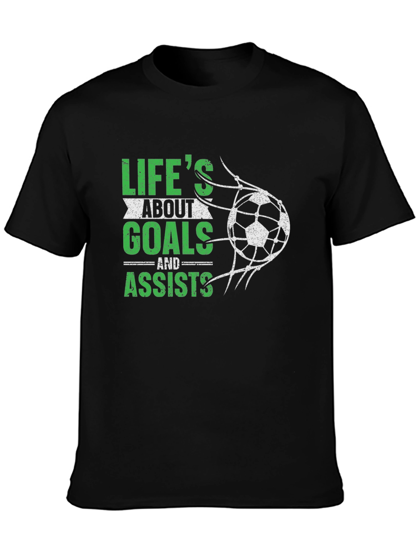 Lifes About Goals & Assists Soccer T-Shirt