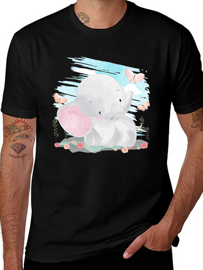 Cute Elephant Graphic Tee