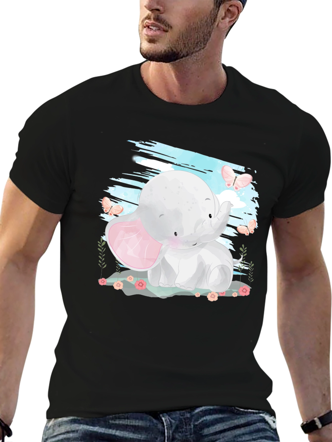 Cute Elephant Graphic Tee