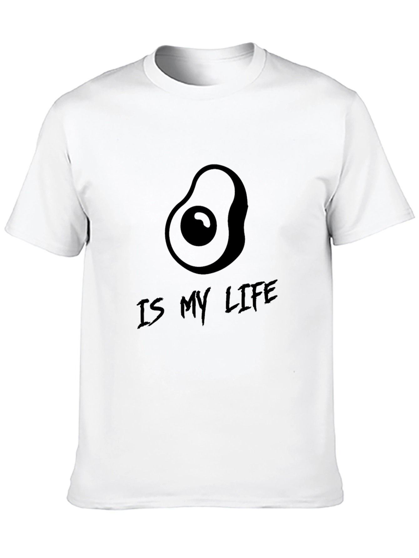 Avocado Is My Life Black T-Shirt