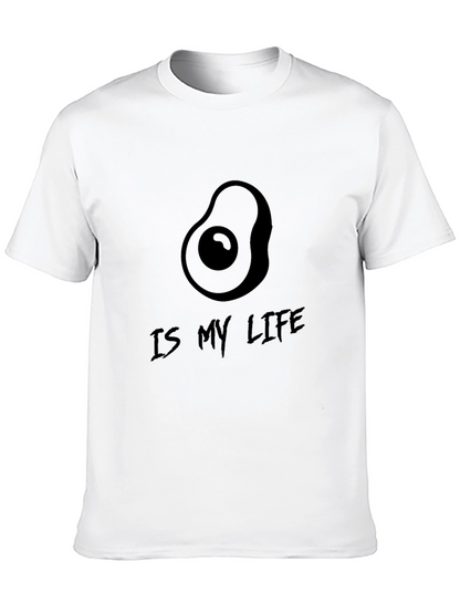Avocado Is My Life Black T-Shirt