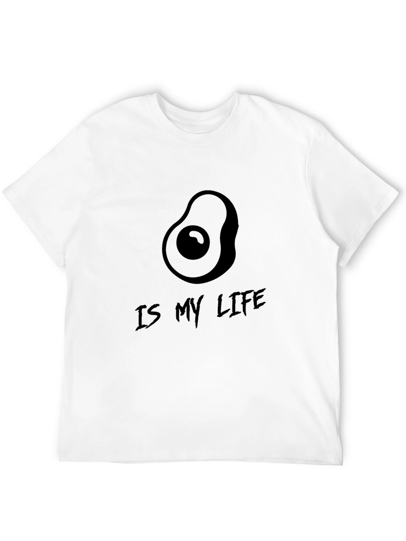 Avocado Is My Life Black T-Shirt