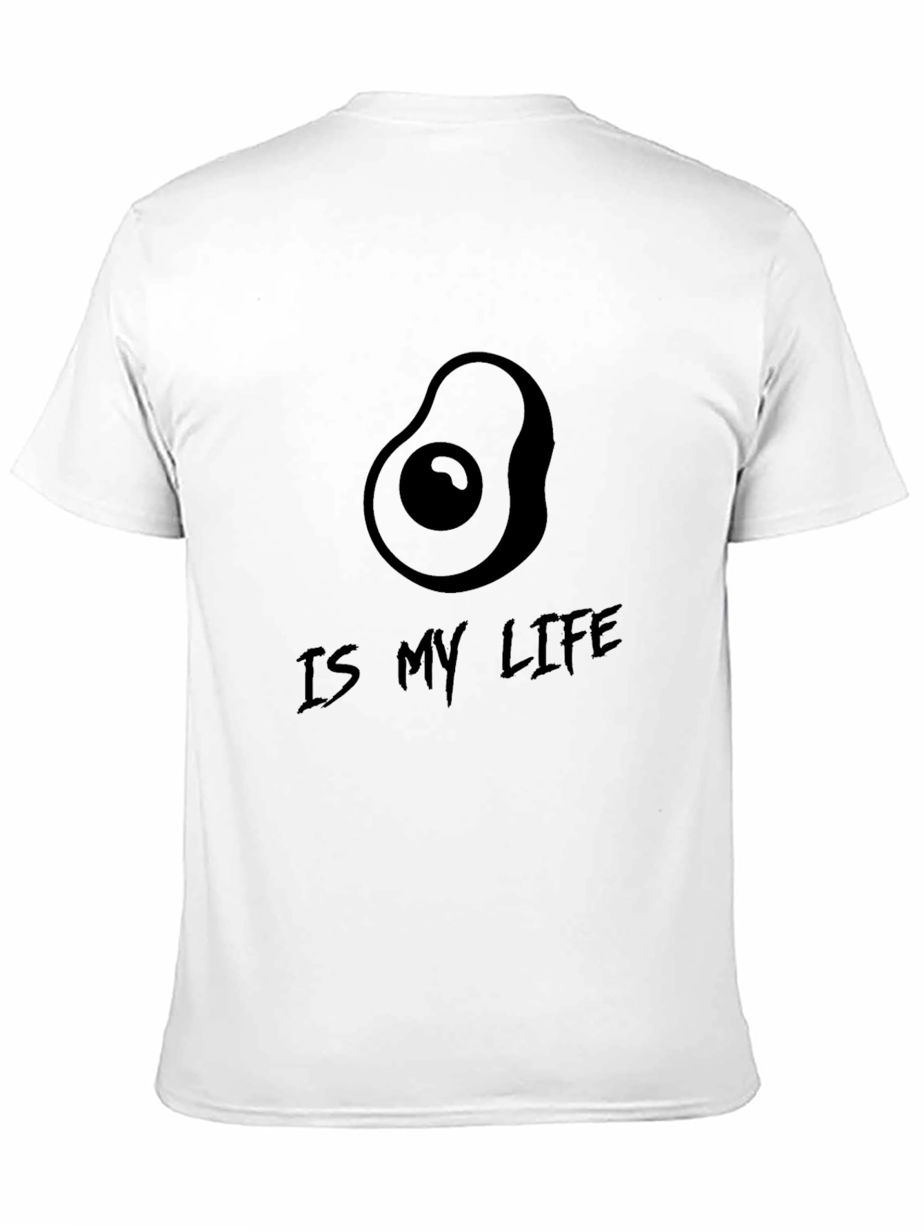 Avocado Is My Life Black T-Shirt