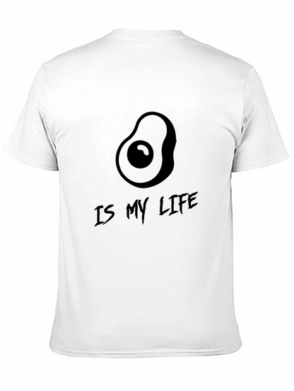 Avocado Is My Life Black T-Shirt