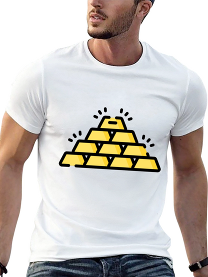 Gold Bar Stack Graphic Tee