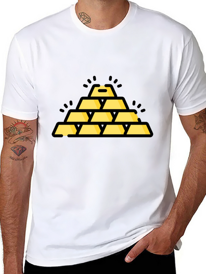 Gold Bar Stack Graphic Tee