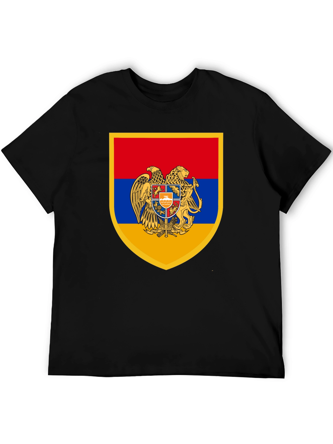 Armenian Coat of Arms Black T-Shirt