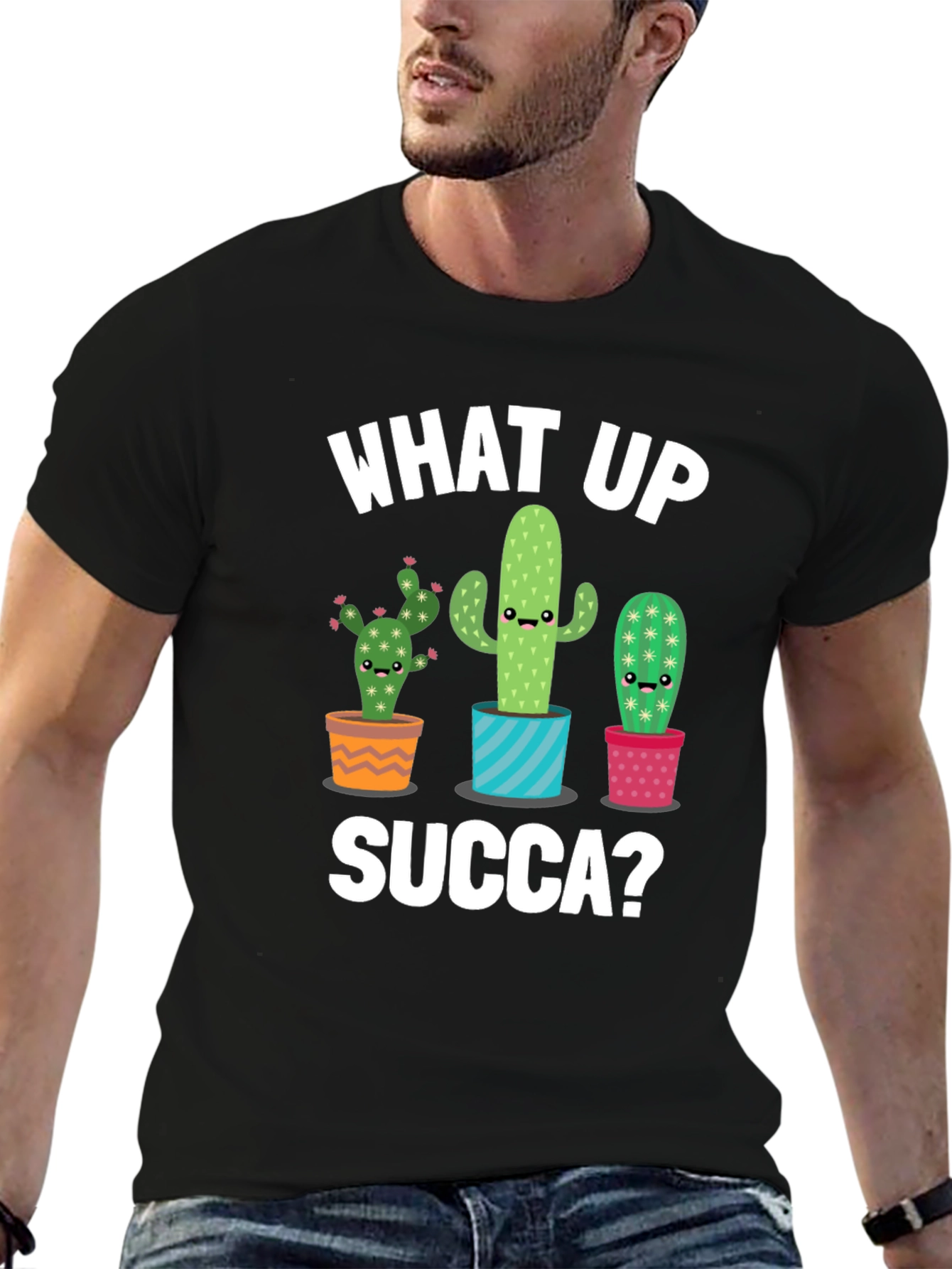 What Up Succa? Cactus Graphic Tee