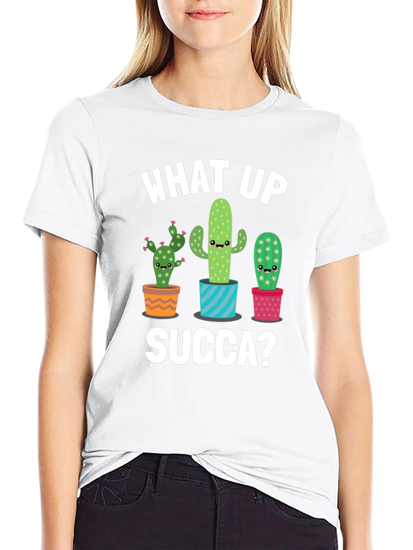 What Up Succa? Cactus Graphic Tee