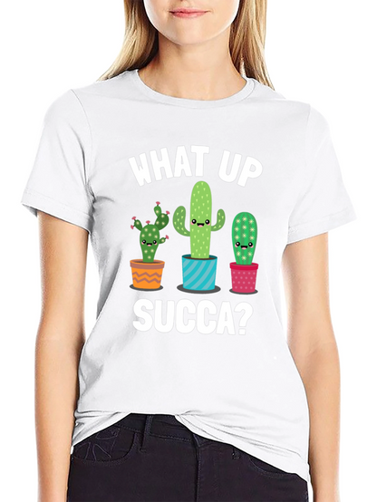 What Up Succa? Cactus Graphic Tee