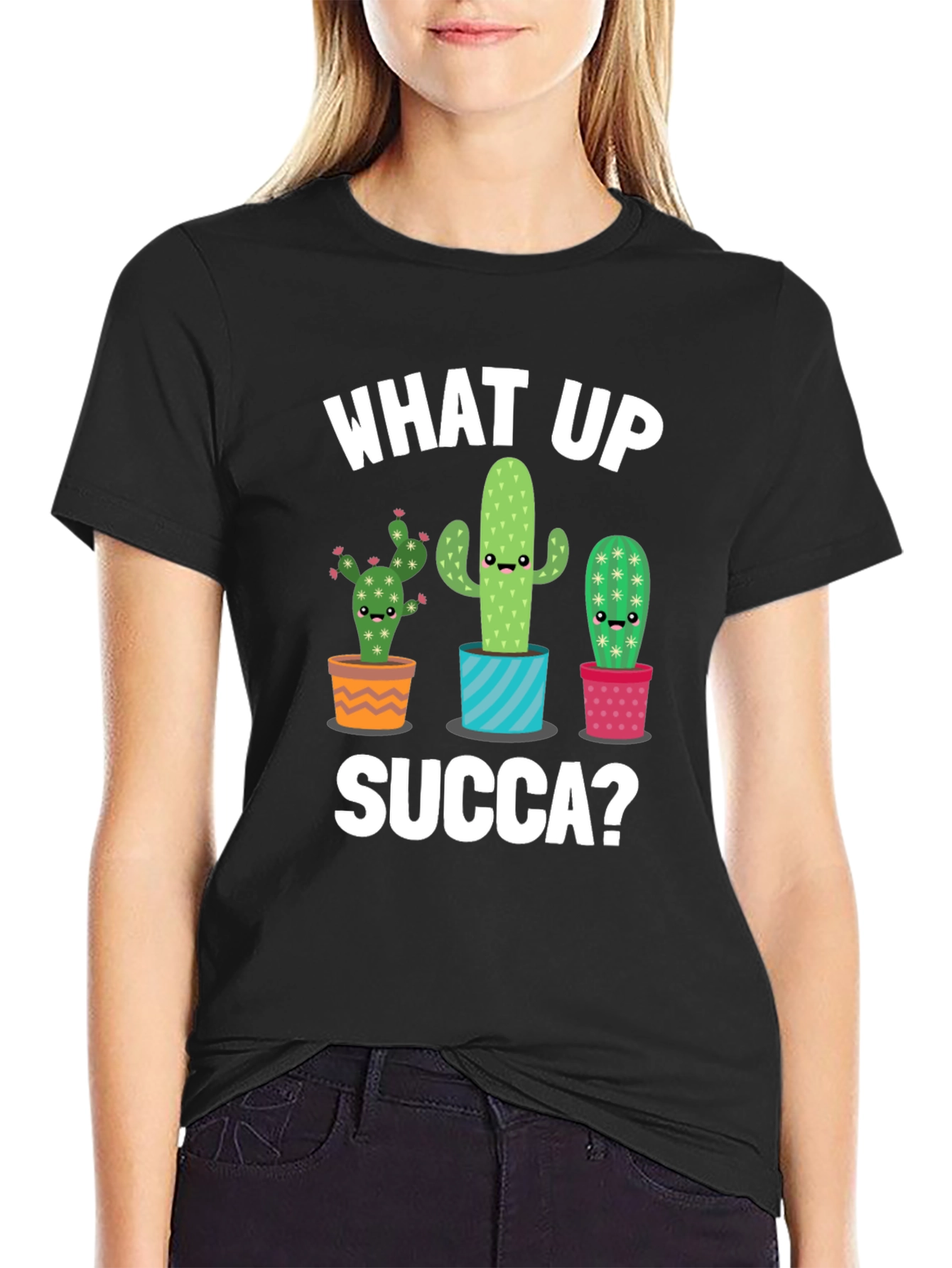 What Up Succa? Cactus Graphic Tee